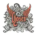 chosen 1 words written tattoo design idea