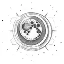 moon phases tattoo design idea