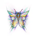 Moth tattoo design idea