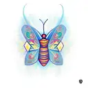 Moth tattoo design idea