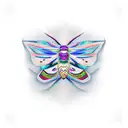 Moth tattoo design idea