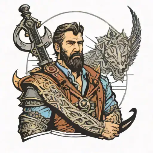 king arthur morgan tattoo design idea