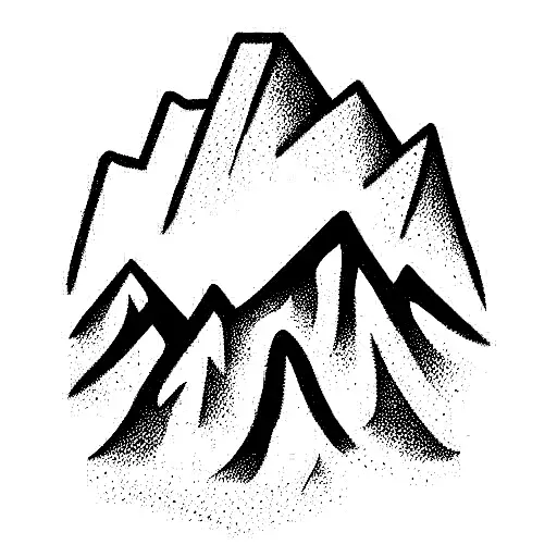 Man rolling rock up a mountain. tattoo design idea