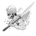 roronoa zoro forearm half sleeve tattoo design idea