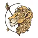 lion king tattoo design idea