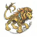 lion king tattoo design idea