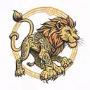 lion king tattoo design idea