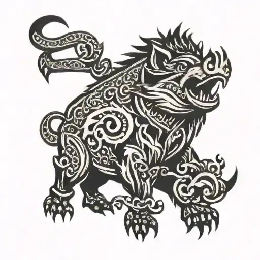 BOAR tattoo design idea