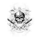 blackbeard pirate tattoo design idea