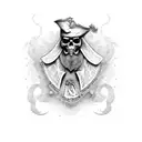 blackbeard pirate tattoo design idea