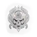 surf patch work tattoo design idea