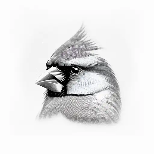 Cardinal tattoo design idea