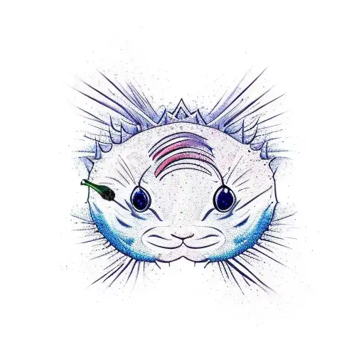 Catfish tattoo design idea