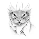 Catfish tattoo design idea