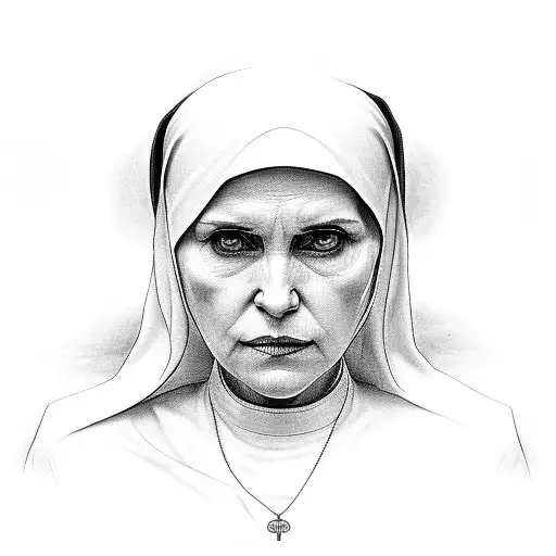 The Nun  tattoo design idea
