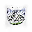 Elvis cat tattoo design idea