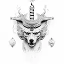 zeus with a cigarette tattoo design idea