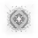 lucky penny tattoo design idea