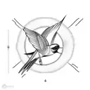 Swallow Bird tattoo design idea