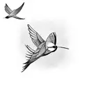 Swallow Bird tattoo design idea