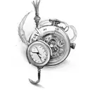 stopwatch tattoo design idea