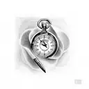 stopwatch tattoo design idea