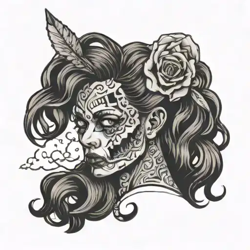 Anxiety and overthinking tattoo design idea