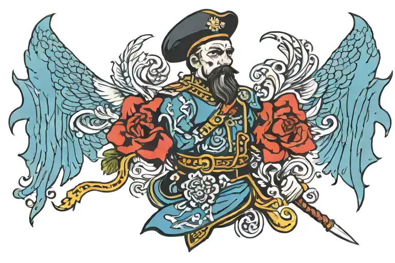 Cossack tattoo design idea