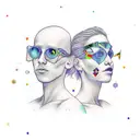 Gemini + Virgo siblings tattoo design idea