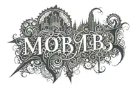 the word mob faded on left side profile tattoo design idea