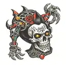 matty boy chrome hearts spider wed with chrome hearts teeth tattoo design idea