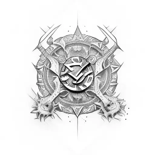 Corinthians e dragão tattoo design idea