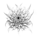 Chrysanthemum tattoo design idea