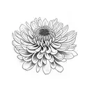 Chrysanthemum tattoo design idea