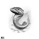 spotted Moray eel tattoo design idea