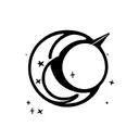 love you to the moon and Saturn  tattoo design idea