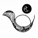 love you to the moon and Saturn  tattoo design idea
