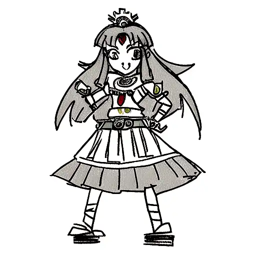 Aztec princess  tattoo design idea