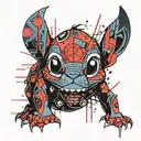 lilo und stitch cyber tribal tattoo tattoo design idea