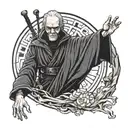 Rey palpatine Darkside  tattoo design idea