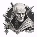 Rey palpatine Darkside  tattoo design idea