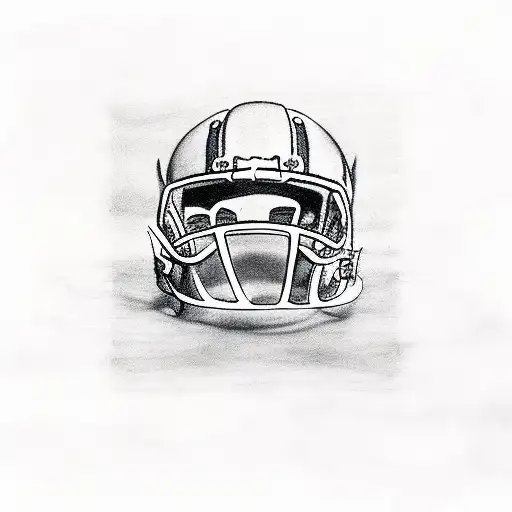 american football tattoo design idea