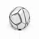 football tattoo design idea