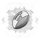 american football tattoo design idea