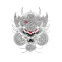 panteras y 3 cachorros tattoo design idea