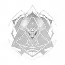 Mass effect, N7, abstract, hexagon, paragon,  tattoo design idea
