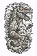 1954 Godzilla from godzilla that lloks exactly like godzilla no changes at all just godzilla tattoo design idea