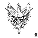 dark souls bonfire tattoo design idea