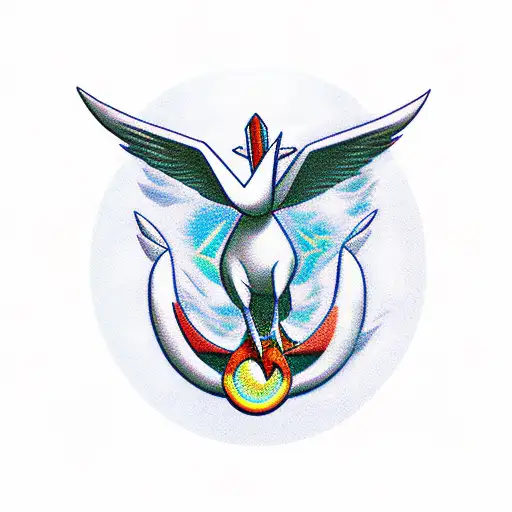 Lugia Pokémon  tattoo design idea