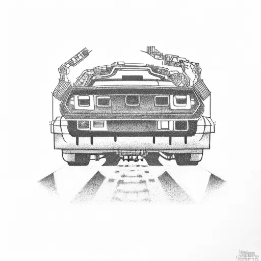 cassette tape back to the future tattoo design idea